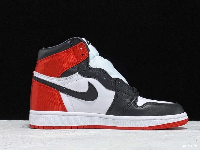 Kick Theory Satin Black Retro 1 Toe High Jordan Air CD0461-016 0815